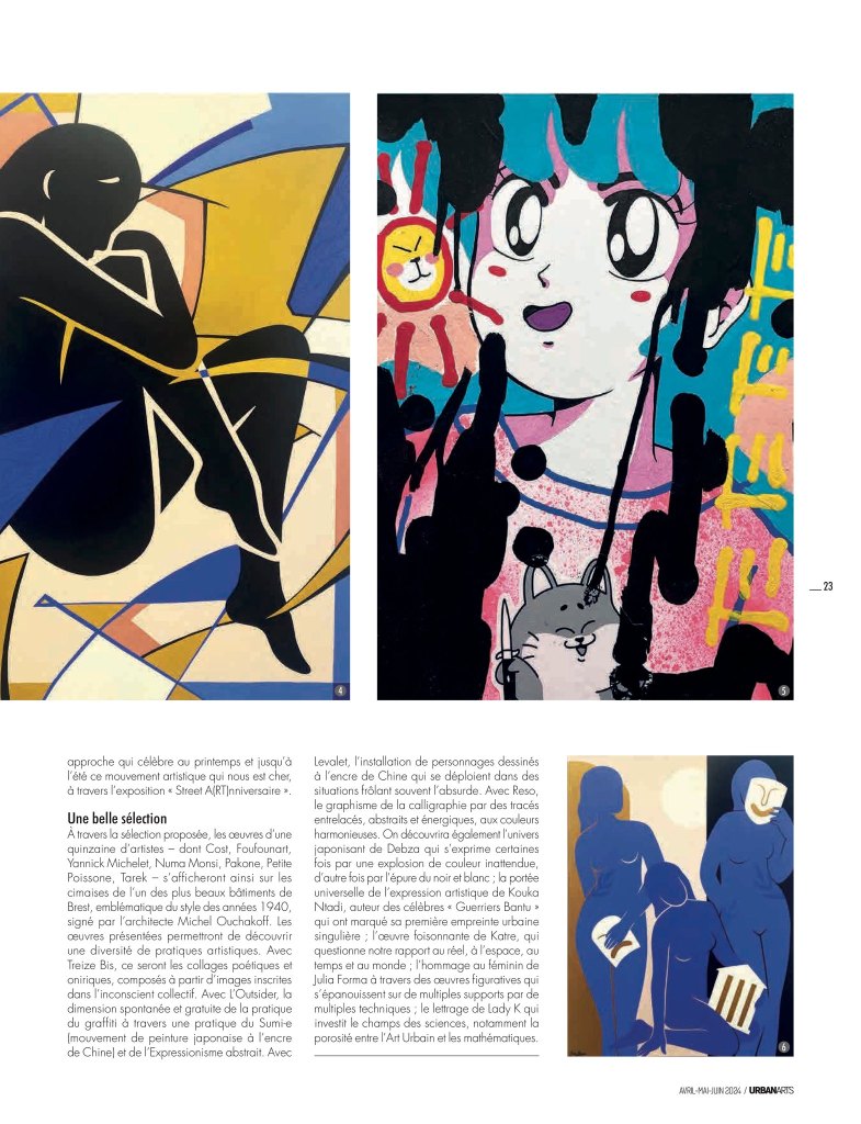 article dans Urban arts magazine